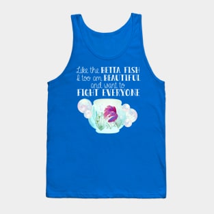 I Am A Betta Fish Tank Top